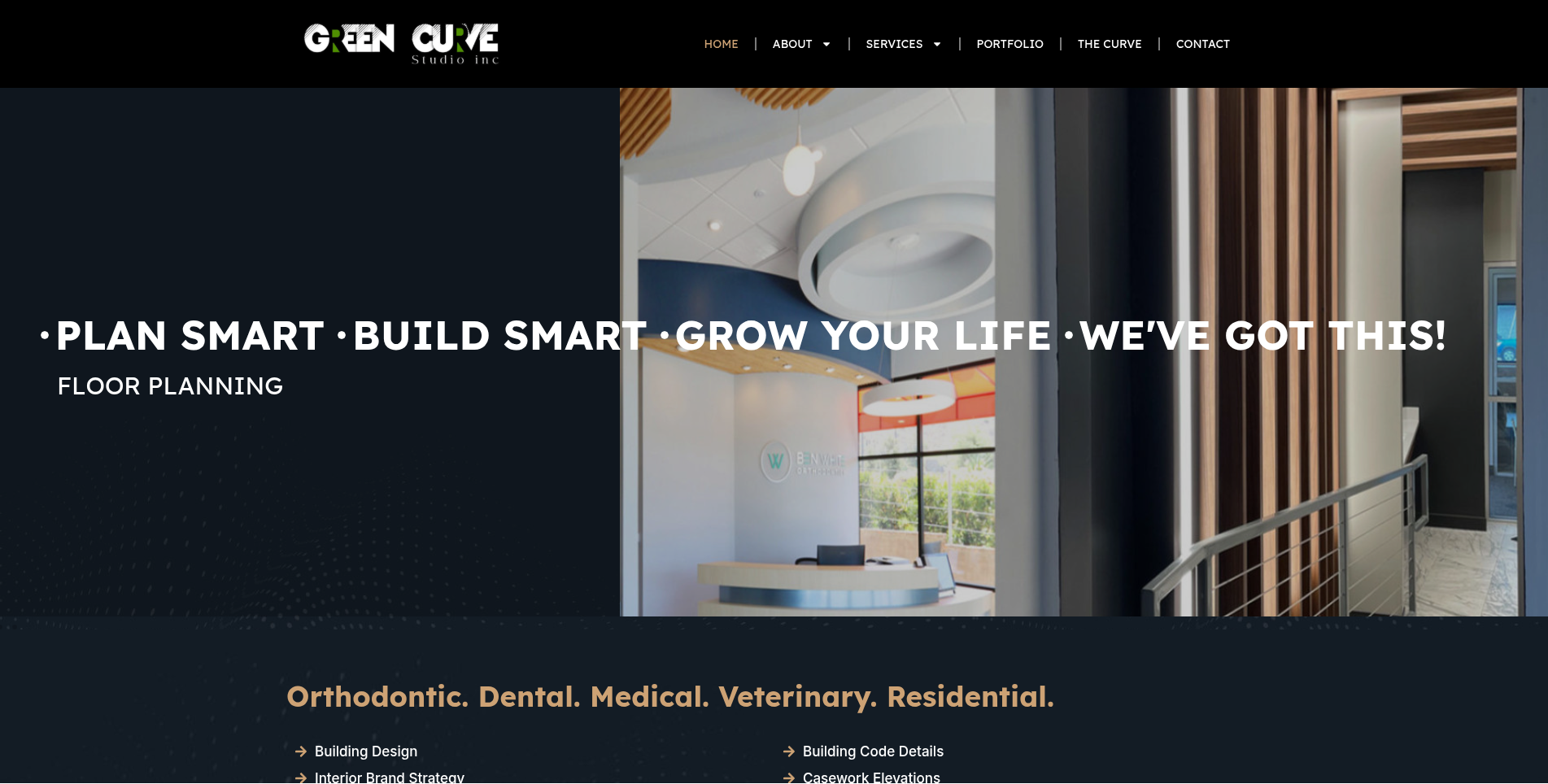 GreenCurve Studio — WordPress, Custom Slider, Interactive Map case study by Deepak Jangra