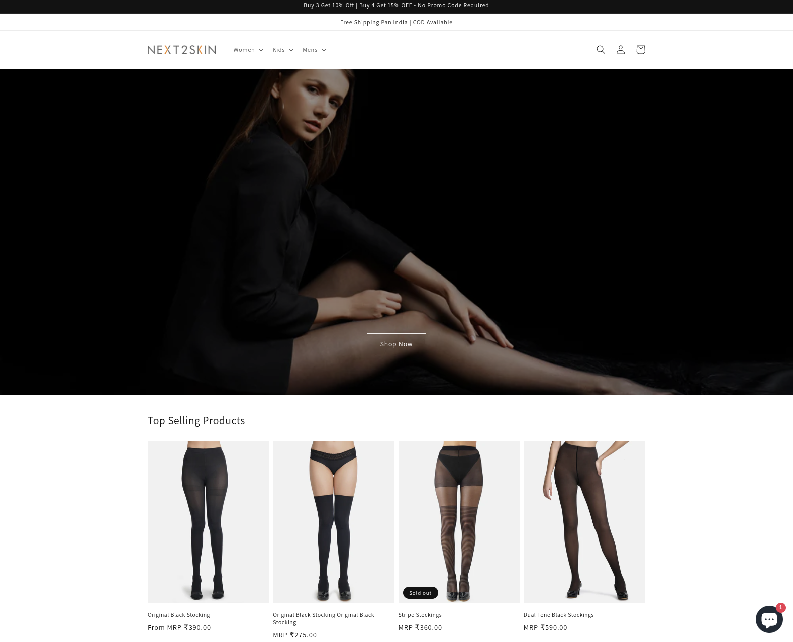 Next2Skin — Shopify, Liquid, Shiprocket, Judge.me case study by Deepak Jangra